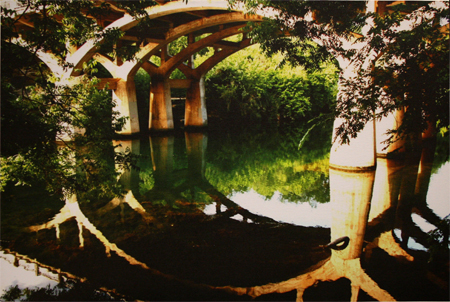 Barton Springs Bridge by artist Fernando Salazar